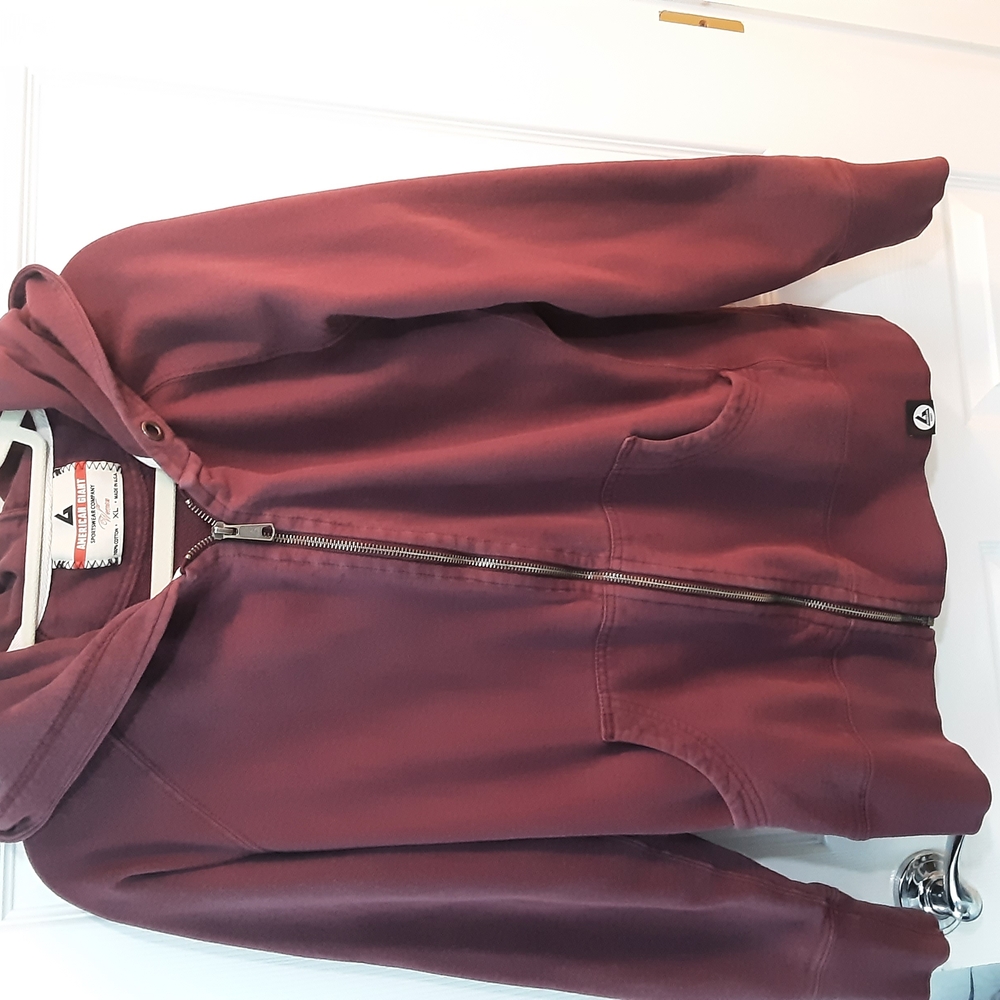 American Giant Maroon Hoodie